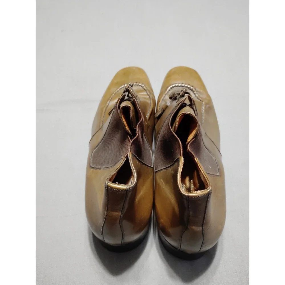 RL Rosetti Made In Italy For Battaglia Men‎ OLIVE BROWN Tassel Tie Shoe Boot 8.5